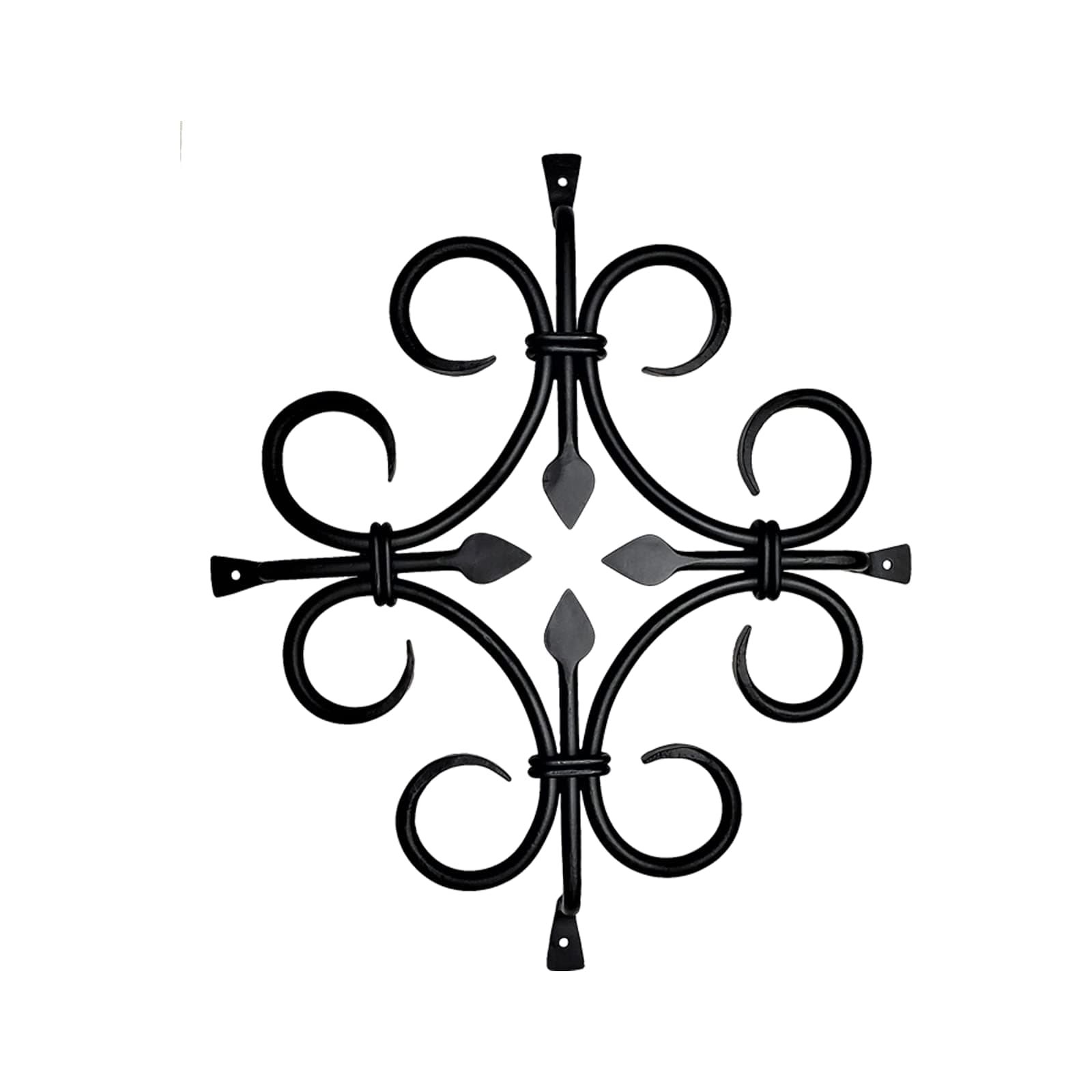 Prima Decorative Hardware Iron Speakeasy Grille 14″ x 12″ x 2″ – Ornamental Square Gate & Door Grille, Black Powder-Coated Finish for Wood Passage Doors, Gates & Garage Doors