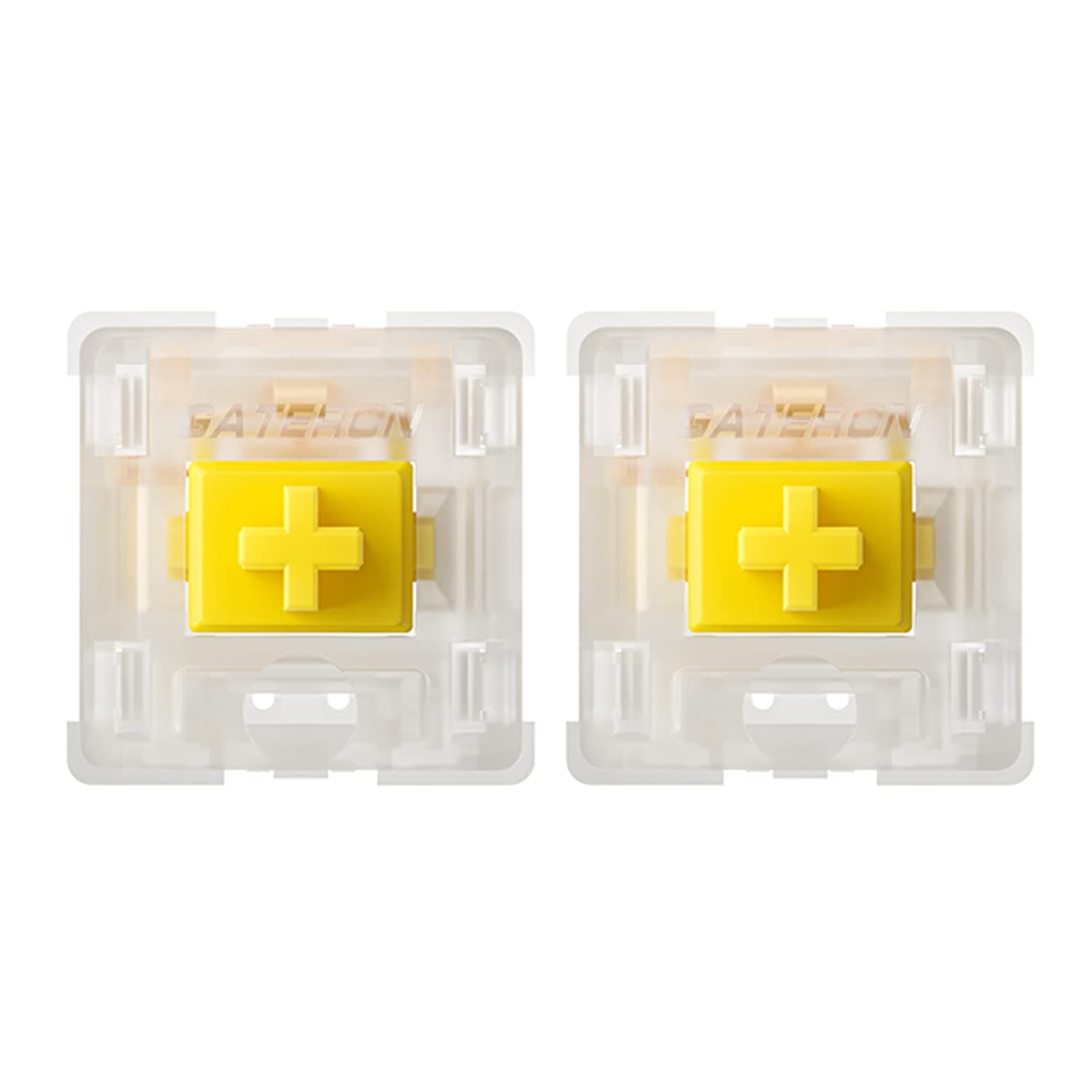Gateron Milky Yellow Pro V2 Switches, Pre-lubed Linear 5 pin for All MX Mechanical Keyboard (90PCS, Milky Yellow Pro)