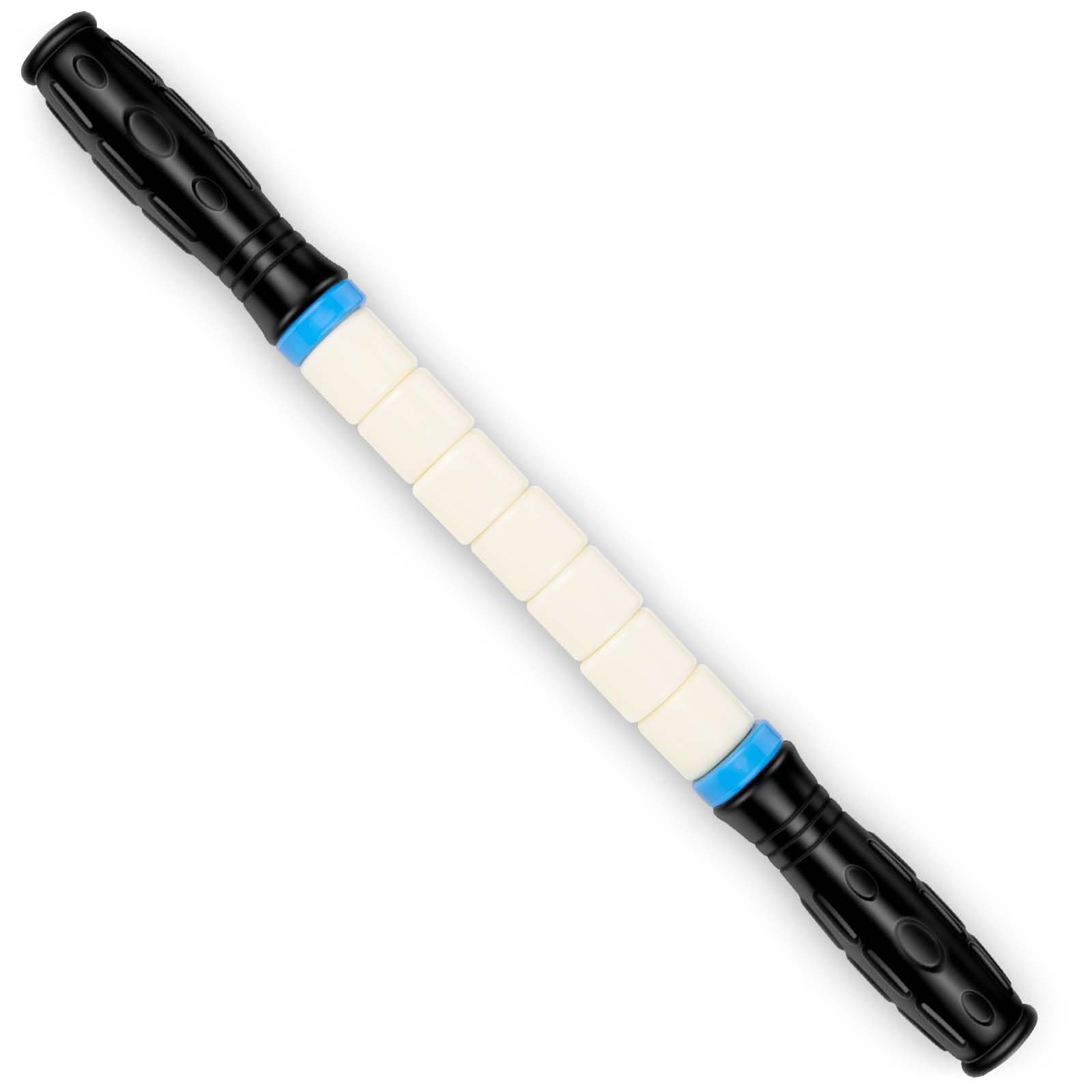 iGreely Portable Massage Roller Stick the Ultimate Muscle Roller 17 Inches Recommended By Physical Therapists Promotes Recovery Fast Relief for Cramps Soreness Tight Muscles-White