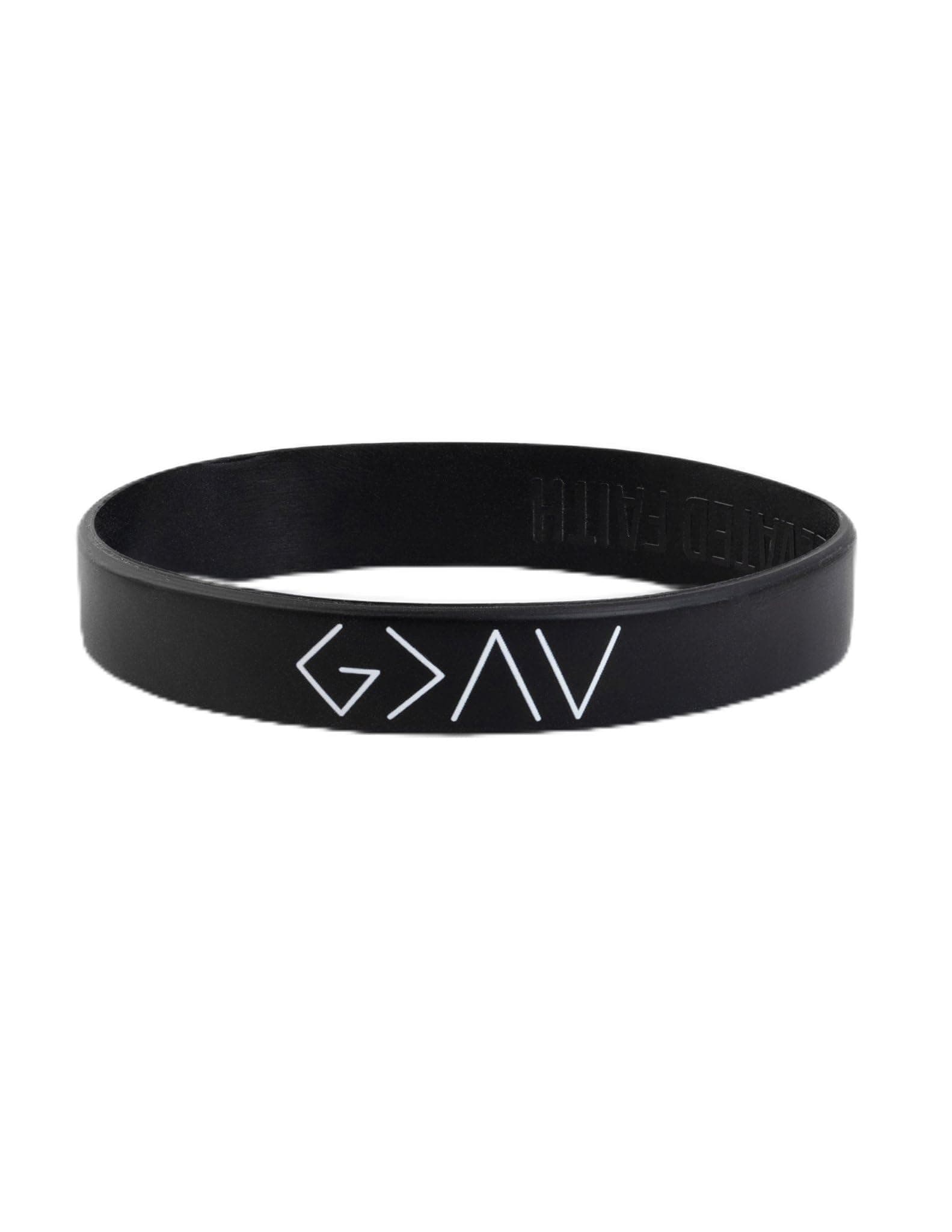 Elevated Faith Highs and Lows Wristband, 3.0 inches, Silicone, no gemstone