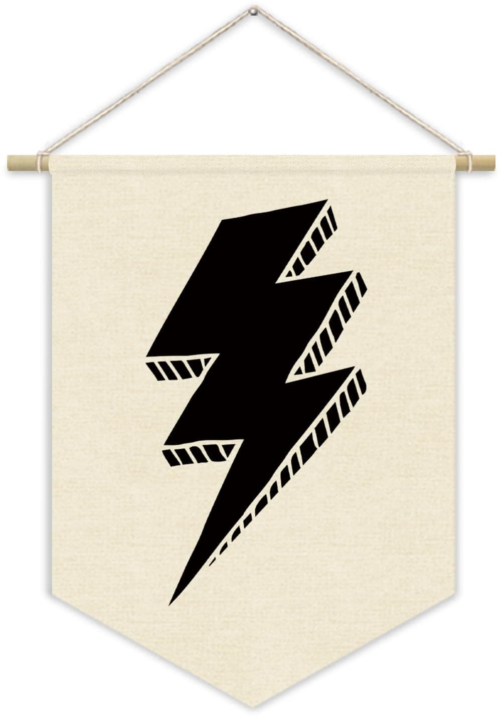 XYDEG Playroom Canvas Banner, Lightning Sign Boy Nursery, Kids Room Decor, Toddler & Boy Room - Wall Art 15x11in