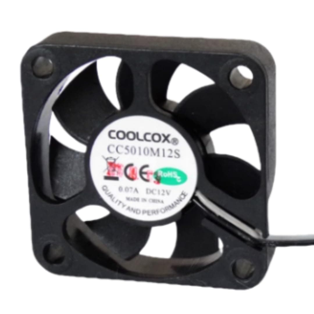 CC5010M12S Fan 5CM for 12V 0.07A 5010 50X50X10MM 2-Wire Cooling Fan