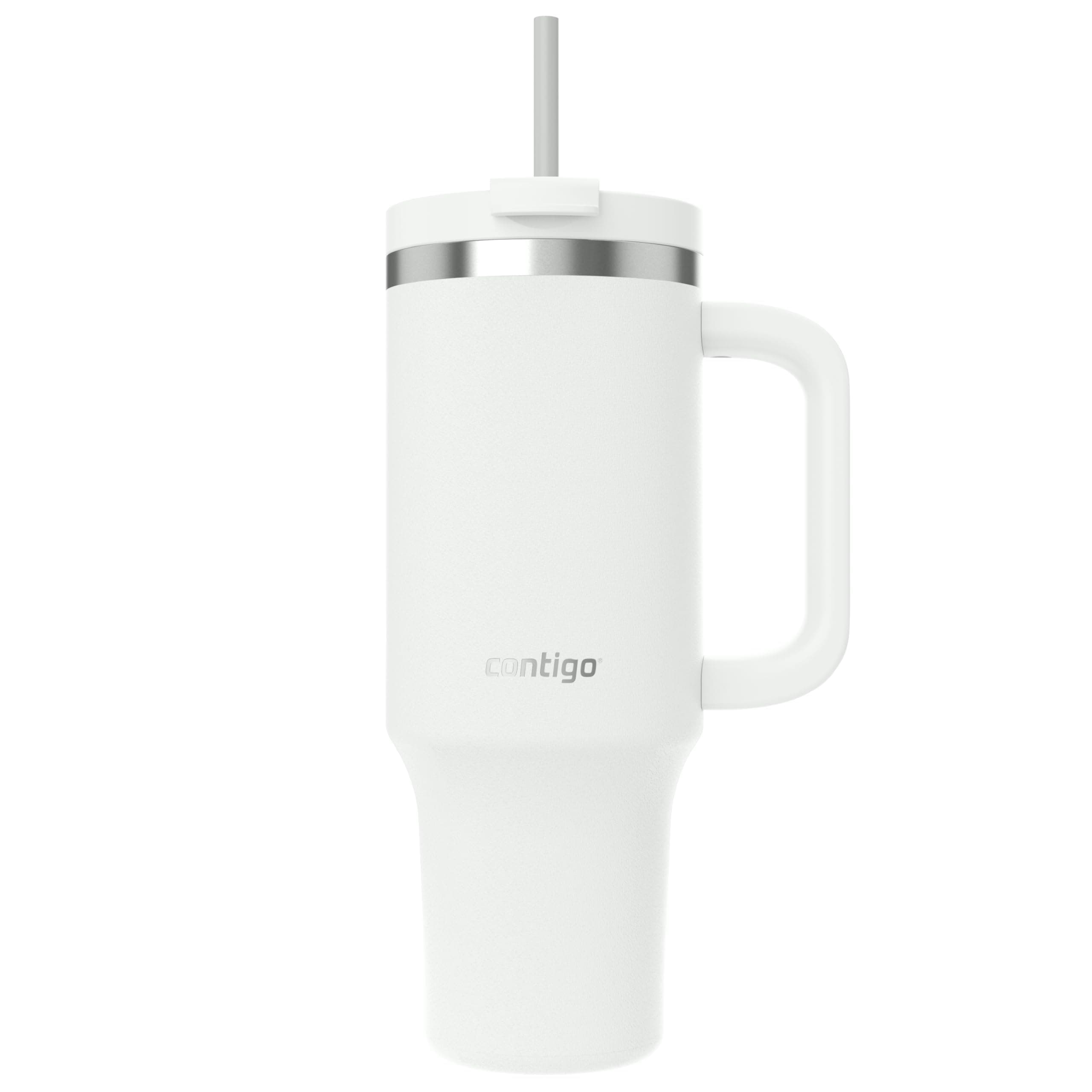 Contigo Botella termo 1200 ml con asa y pajita, Botella térmica aislada de acero inoxidable con tapa, Thermos, Se enfría durante 29 horas, Taza termo, Sin BPA, Salt