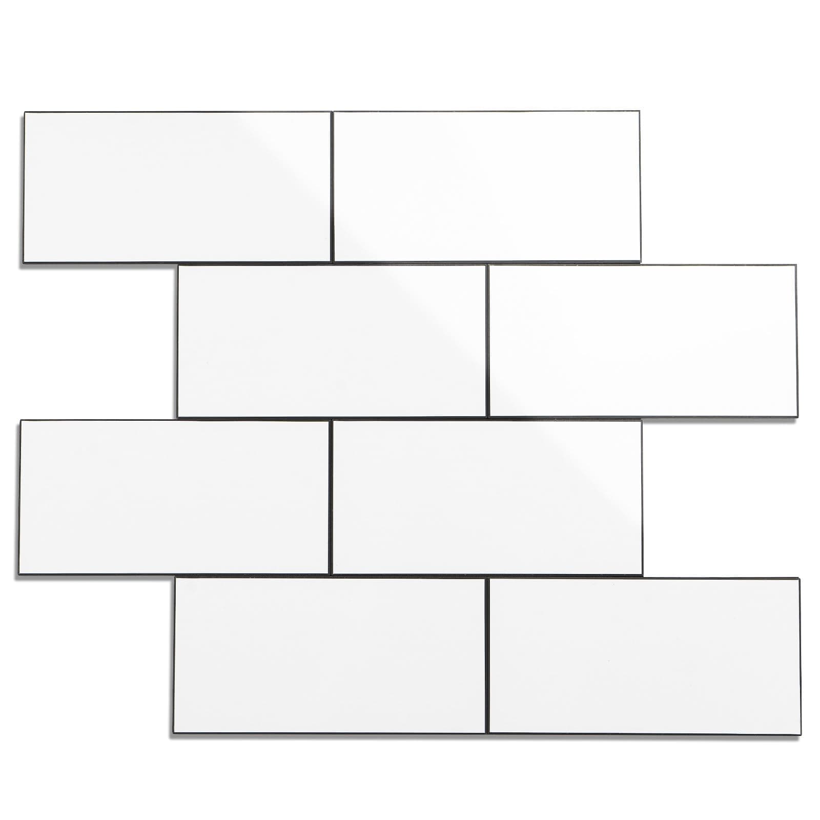 Peel and Stick Backsplash Tile for Kitchen & Bathroom Walls - Waterproof Smart Renter Friendly Sticker
