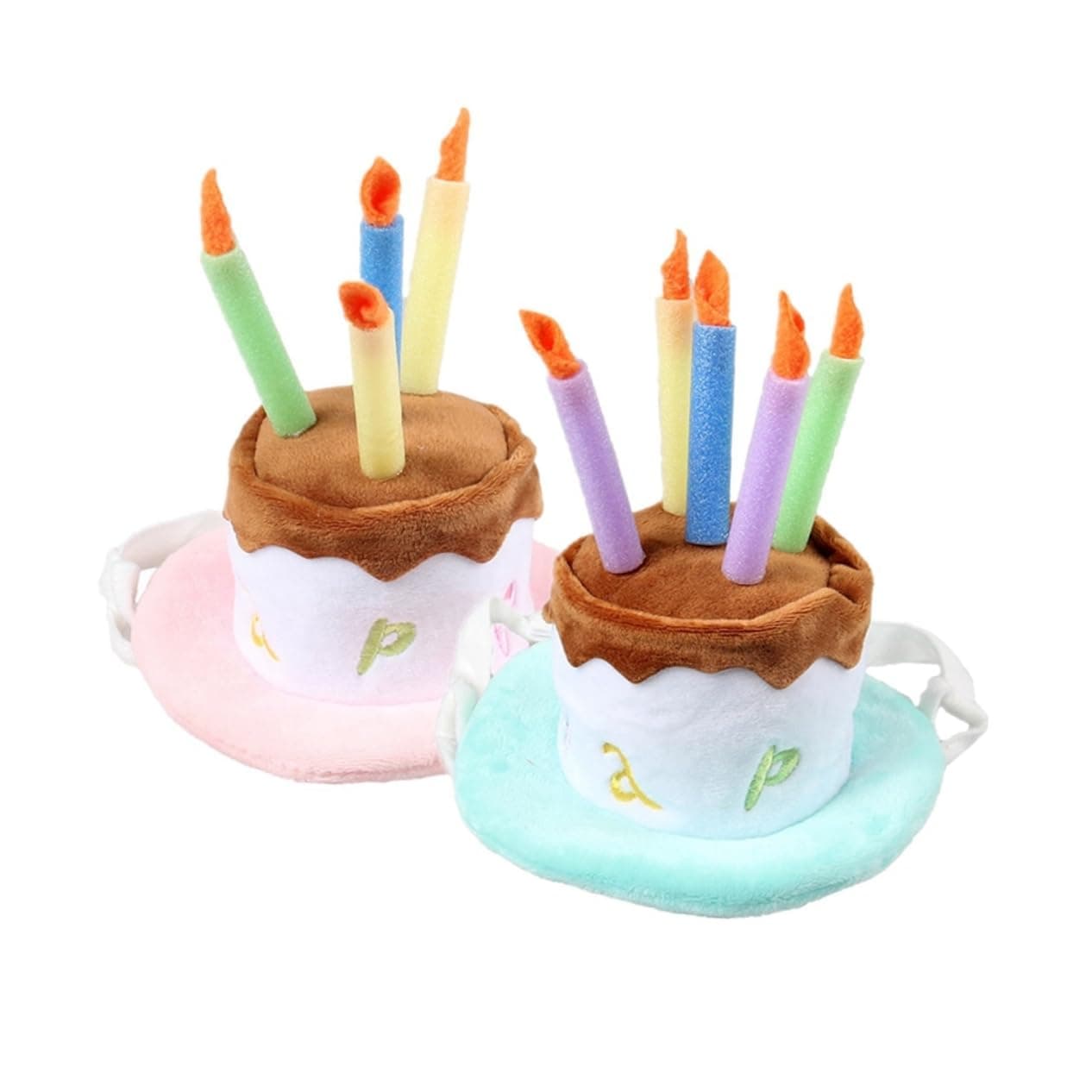 Sosoport Pet Makeup Hat Dog Cat Animal Birthday Decor Creative Candle Party Costumes