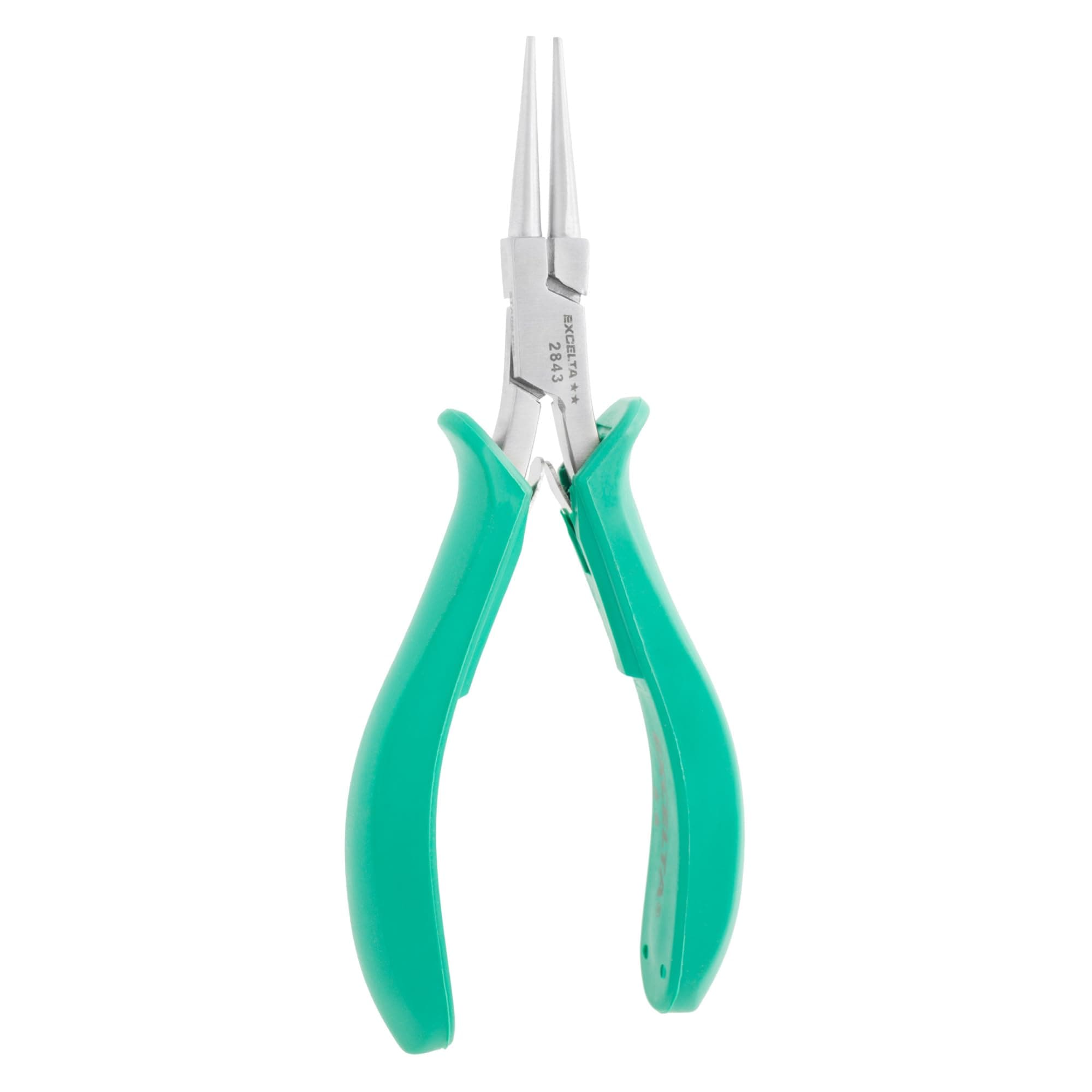 Excelta 2843 Plier, Round Nose, 5" Overall Length, Stainless Steel