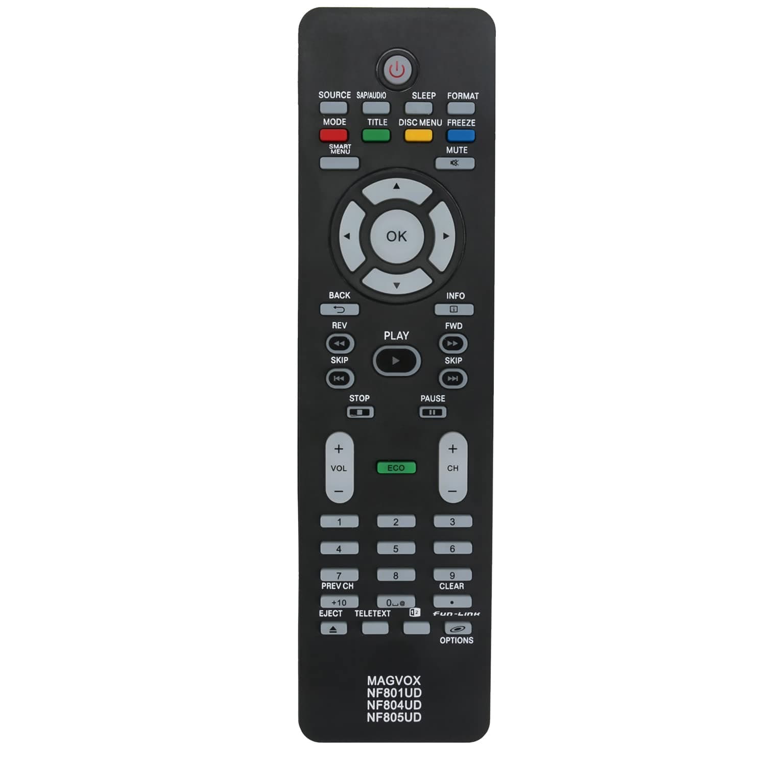 Replacement Remote Fit for Magnavox TV 32MD359B 32MD359B/F7 32MF301B
