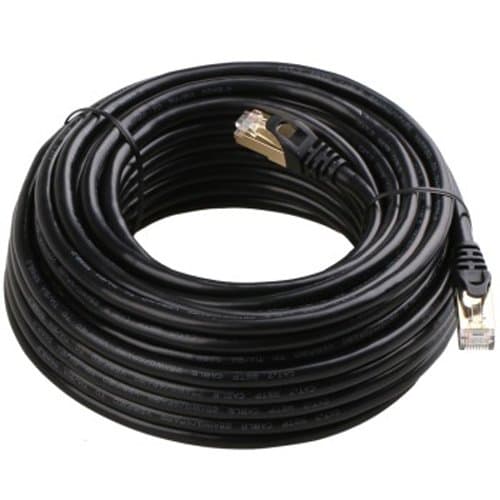 hosecurity Black Cat5e RJ45 Cat5 Ethernet Network Cable for Routers, Computers,DVR (49ft-Black)