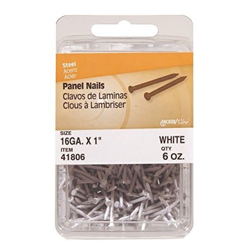 The Hillman Group 41806 Panel Nail, 1-Inch, White (2 Pack)