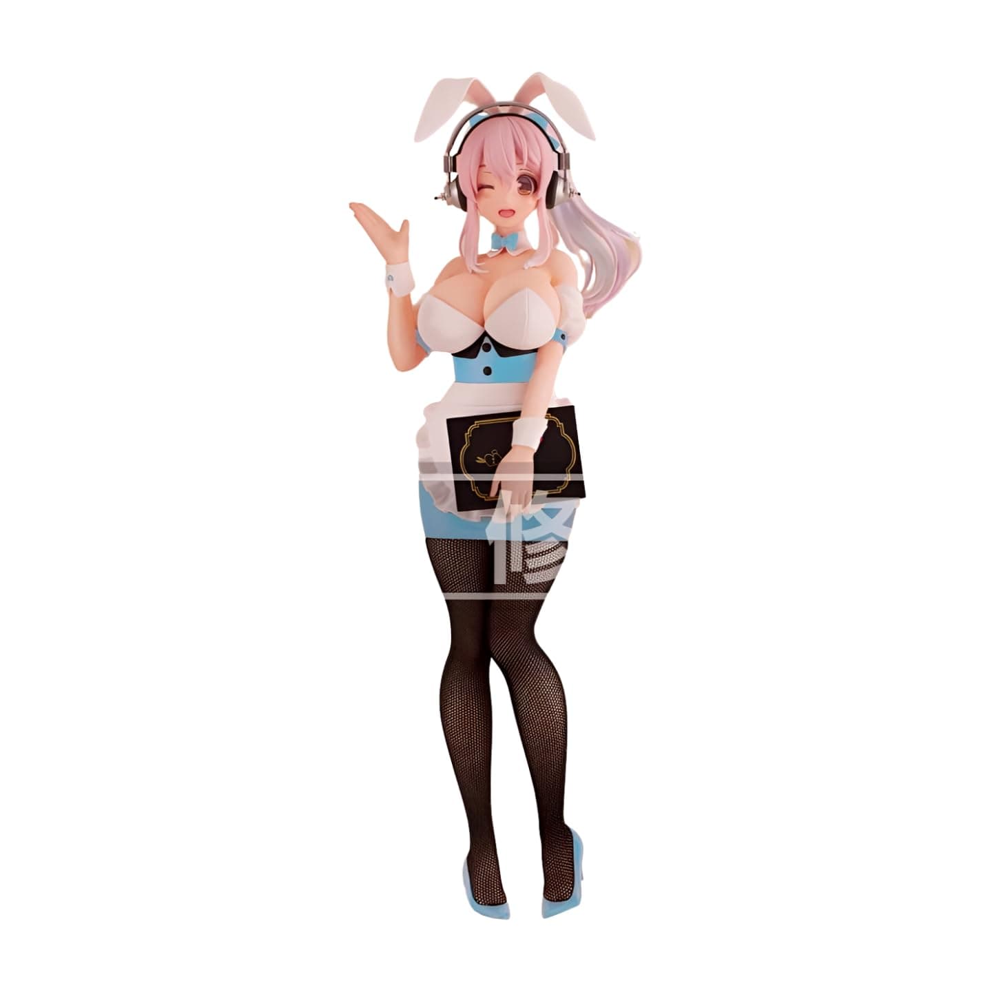 Super Sonico Waitress Light Blue version figure 28cm Bicute Bunnies