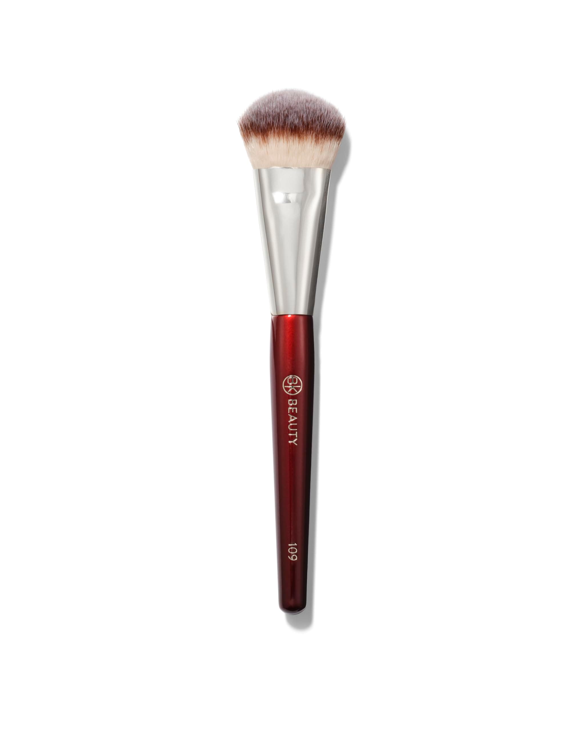BK BEAUTY Contoured Mini Foundation Brush 109 Liquid Cream Foundation Brush Bronzer Blush Highlighter