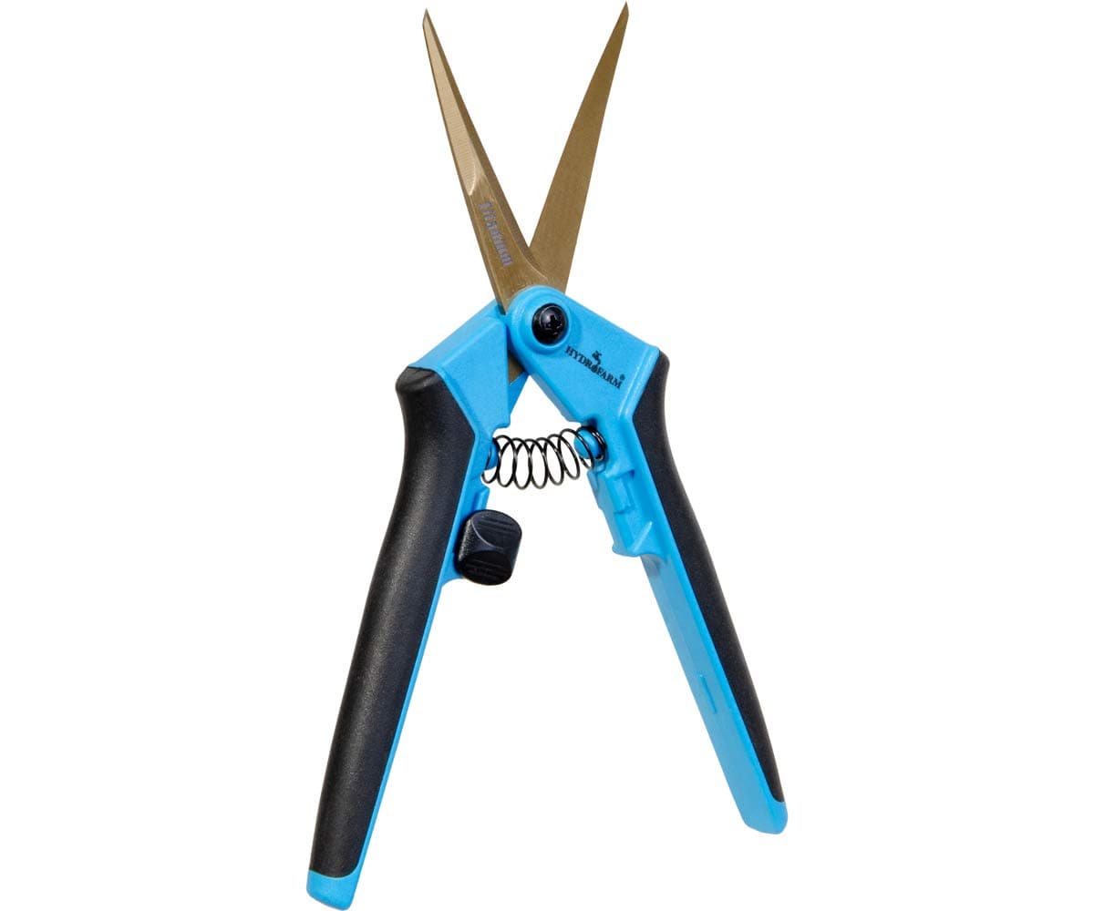 Hydrofarm HGPL400CT Precision Curved Lightweight Titanium Pruner, Red
