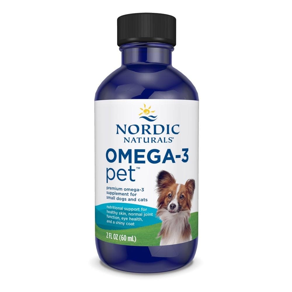 Nordic Naturals Omega 3 Pet - Fish Oil Liquid for Small Dogs and Cats, 2 Oz