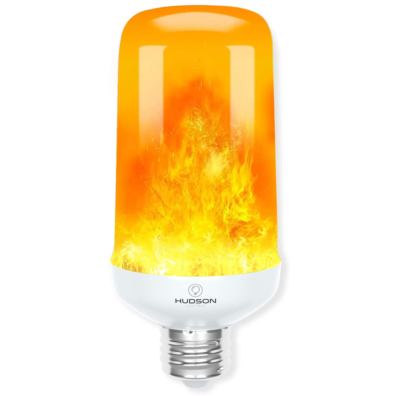 LED Flame Effect Light Bulbs with Single Mode - 3W Flicker Flame Light Bulb E26/E27 - Standard Base (1 Pack) - Flickering Light Bulbs - Orange Fire Light Flame Bulb for Indoor/Outdoor/Christmas/Home