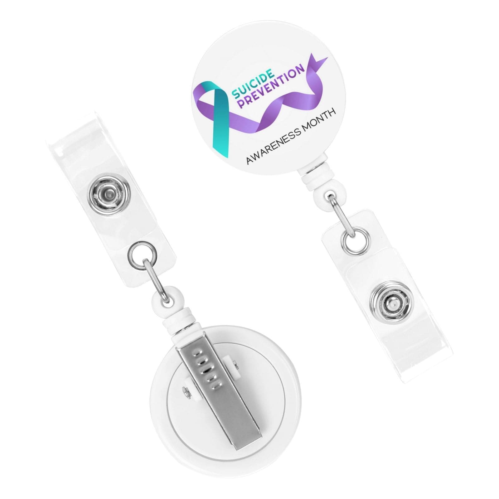 Suicide Prevention Awareness Retractable Badge Holder Reel with Clip Name Tag Id Badge Holder for Teacher Nurse Work Office