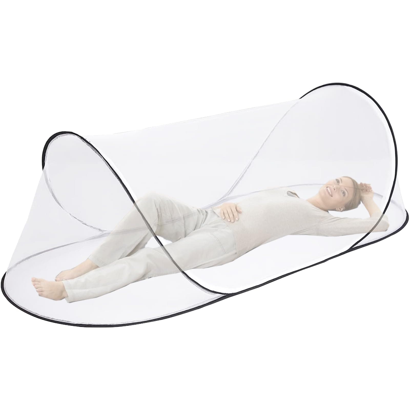 Foldable Net Pop Up Moustiquaire for Outdoor Travel Patio(Non-Adjustable)