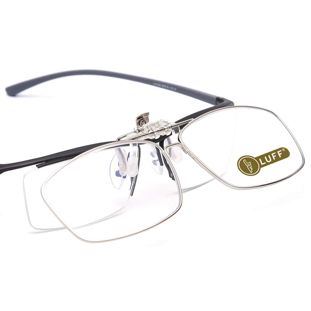LUFF Reading Glasses Clip Magnifying Glass Portable Clips Flip-up for Men