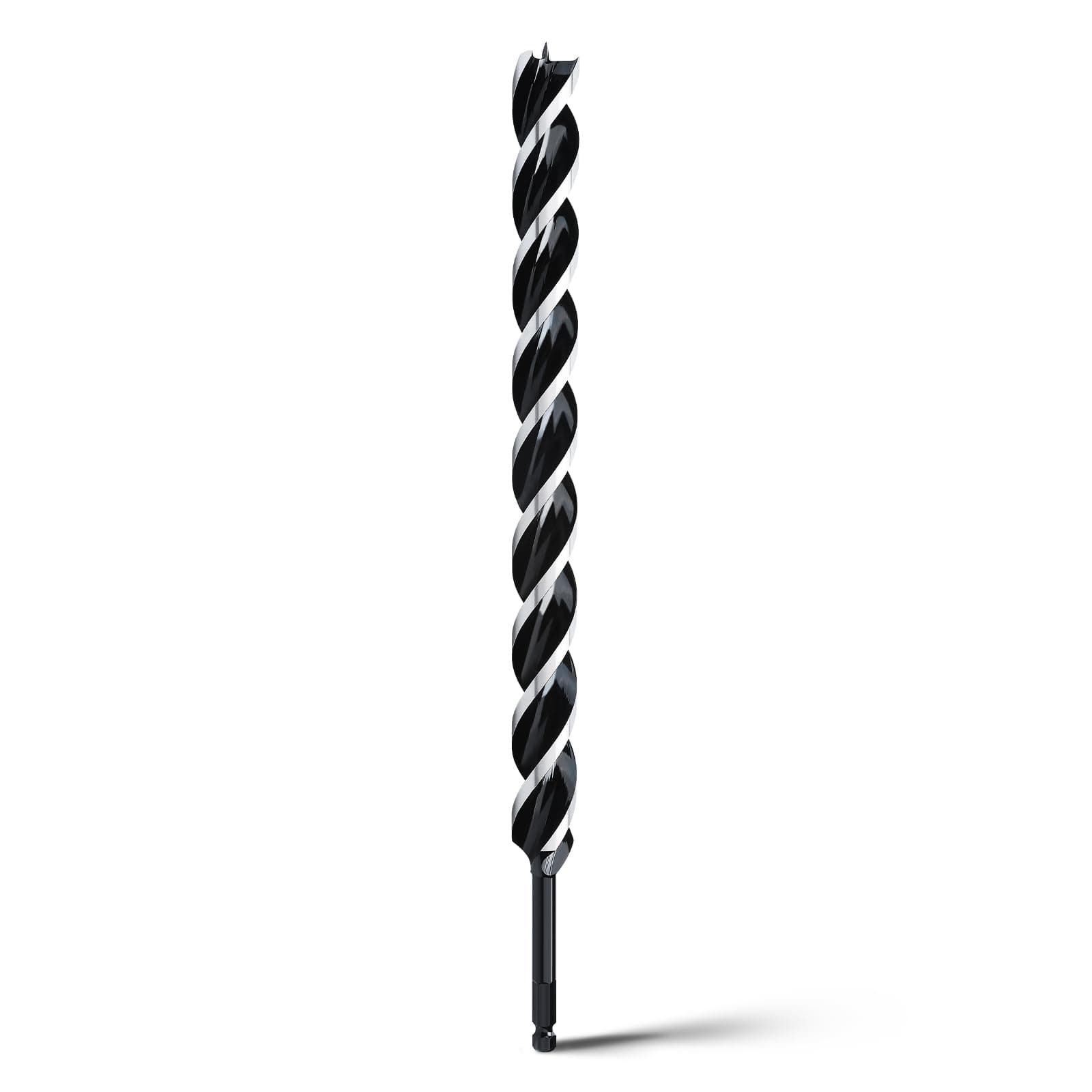WOBLLMX 1-1/8"x 18" Auger Drill Bit for Wood,Hex Shank Tri Flute