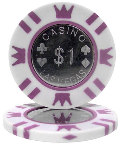 50 $1 Coin Inlay Clay Poker Chips