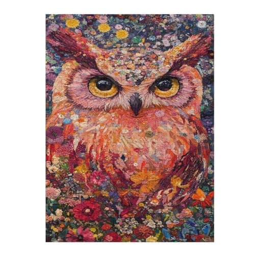 Owls Beautifully Illustrated Puzzle Thick Sturdy Fun and Challenging Activity for Adults Makes A Wonderful Gift! 1000 Piece