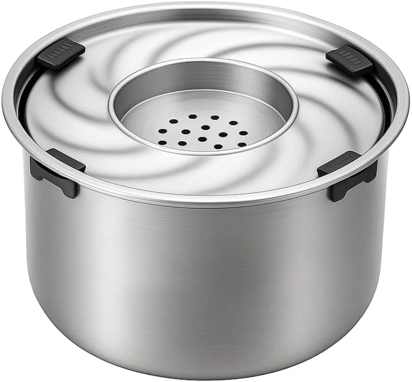 1.5 Gal Spill-Proof Dog Water Bowl – 198oz Stainless Steel No Spill Slow Feeder for Large Dogs – Anti-Splash Dispenser for Messy & Sloppy Drinkers, Easy to Clean