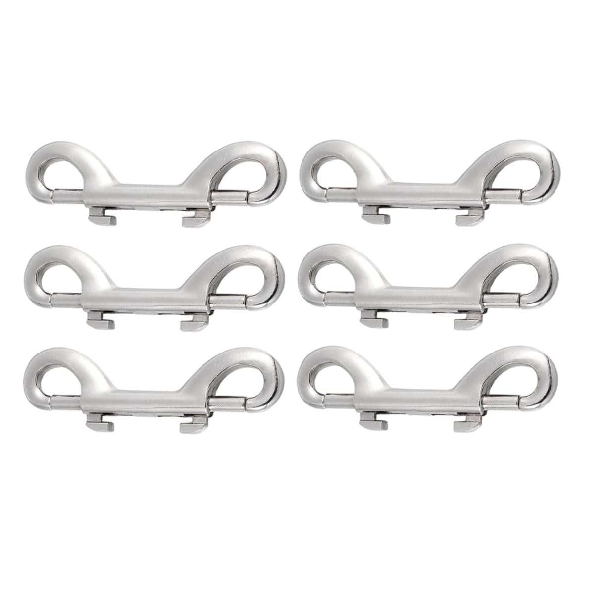 QUMIIRITY 6pcs Double Headed Dog Buckle Snap Hooks for Pet Leash Heavy Duty Double Ends Hooks