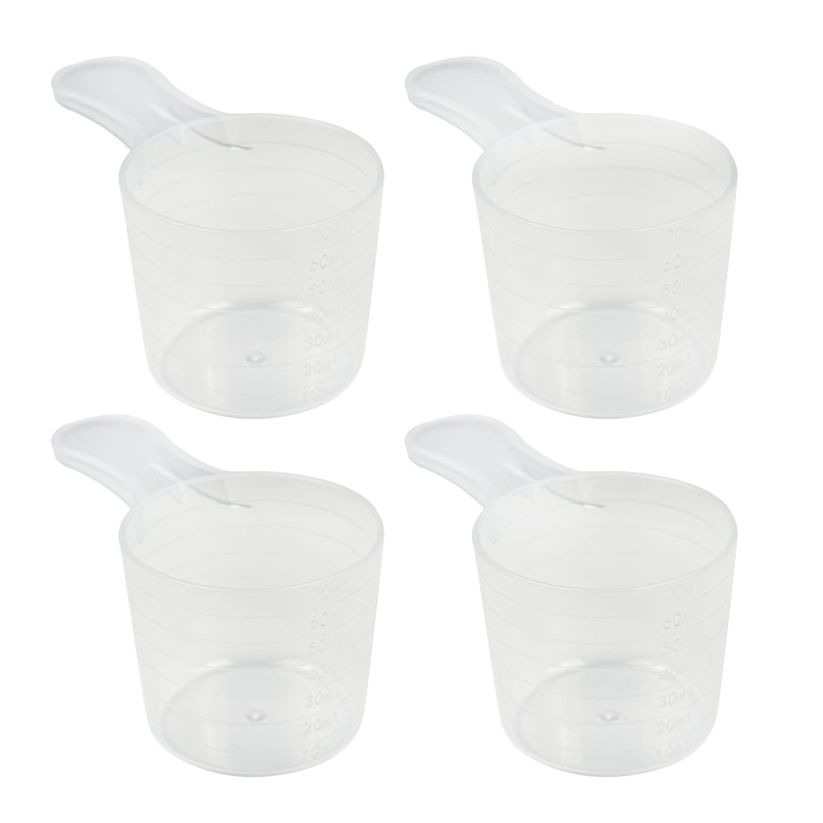 4PCS 70ml Laundry Detergent Spoon Protein Scoop Milk Powder Spoon Tablespoon Measuring Scoops for Dry Goods Coffee Spices Pet Food