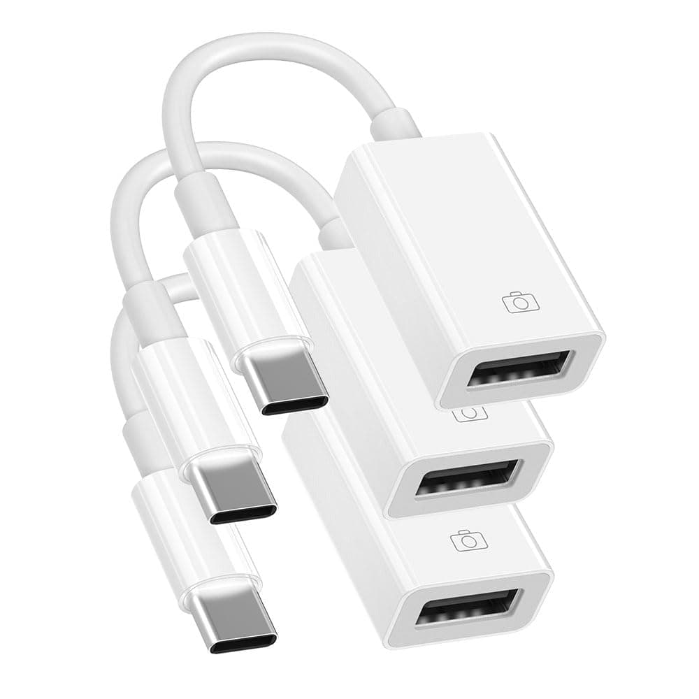 LJ zjcxin USB C to USB 3.0 Adapter,USB C Male to USB Female OTG Cable Thunderbolt3 to USB Adapter Compatible for MacBook Pro/Air, iPhone 16 Pro Max/16 Plus/16/15, Galaxy S24/S23/S22/S21 (1)
