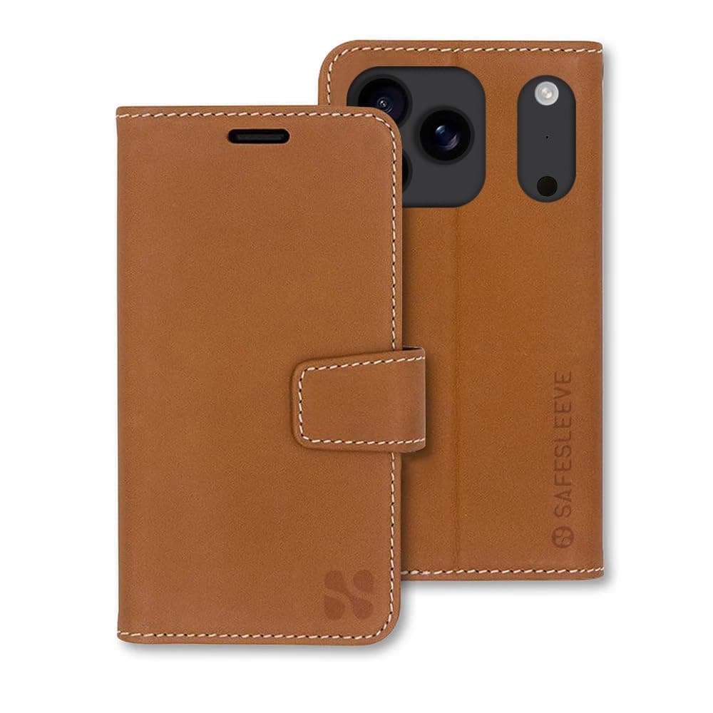 SafeSleeve EMF Blocker Leather Case iPhone 17 Pro Max, Leather
