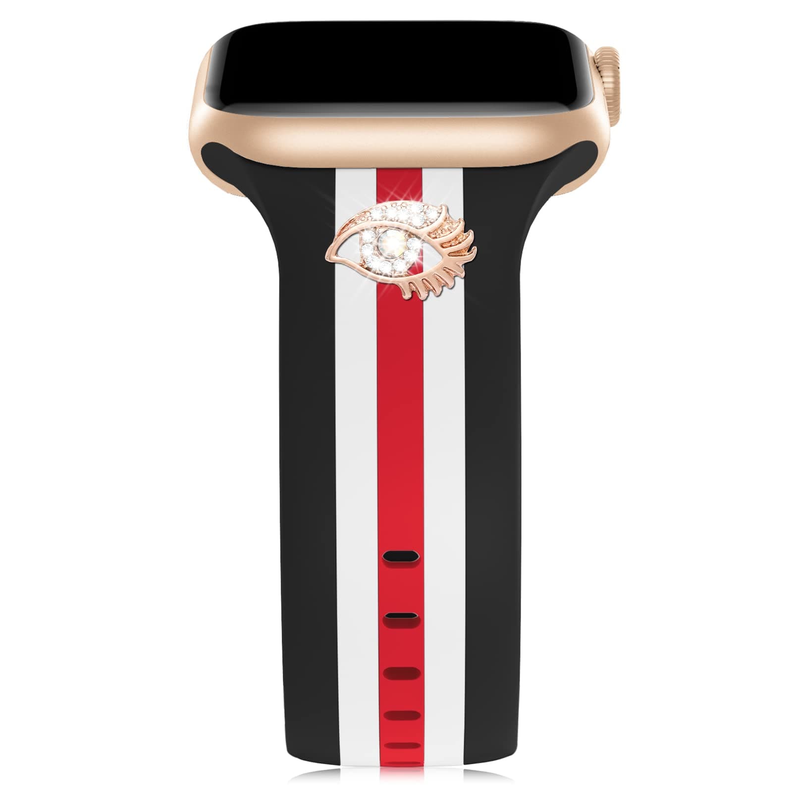 Designer Band with Charms Decor Compatible with Apple Watch Band Women Men
