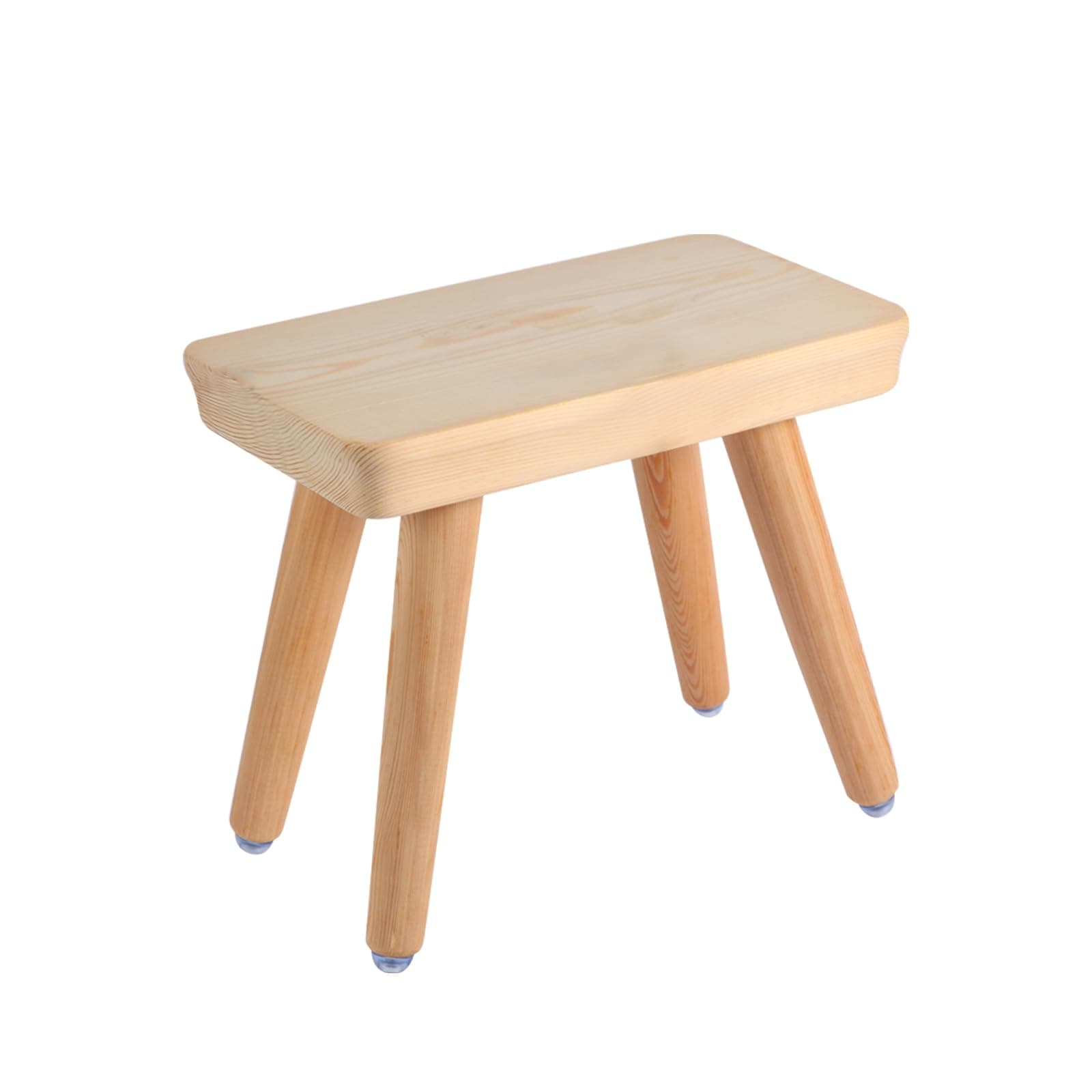 Wooden Step Stool, 9’’in Anti-Slip One Step Stools for Adults, Portable Sturdy Foot Stool for Adults Plant Stool for Office, Bedroom, Garden, Bathroom