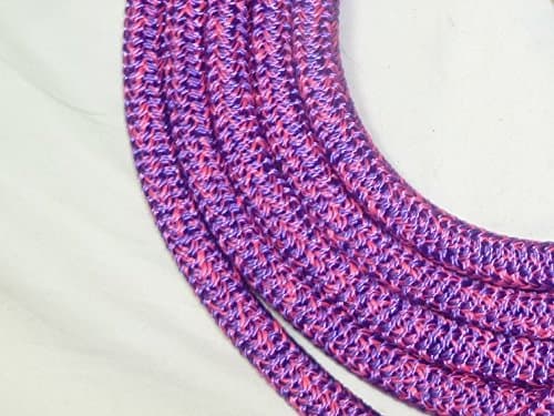 Big Sky Tack and Snacks Horse Lead Rope Lead Line - 9/16" Polyester Rope Yacht Rope Pink Purple 10'
