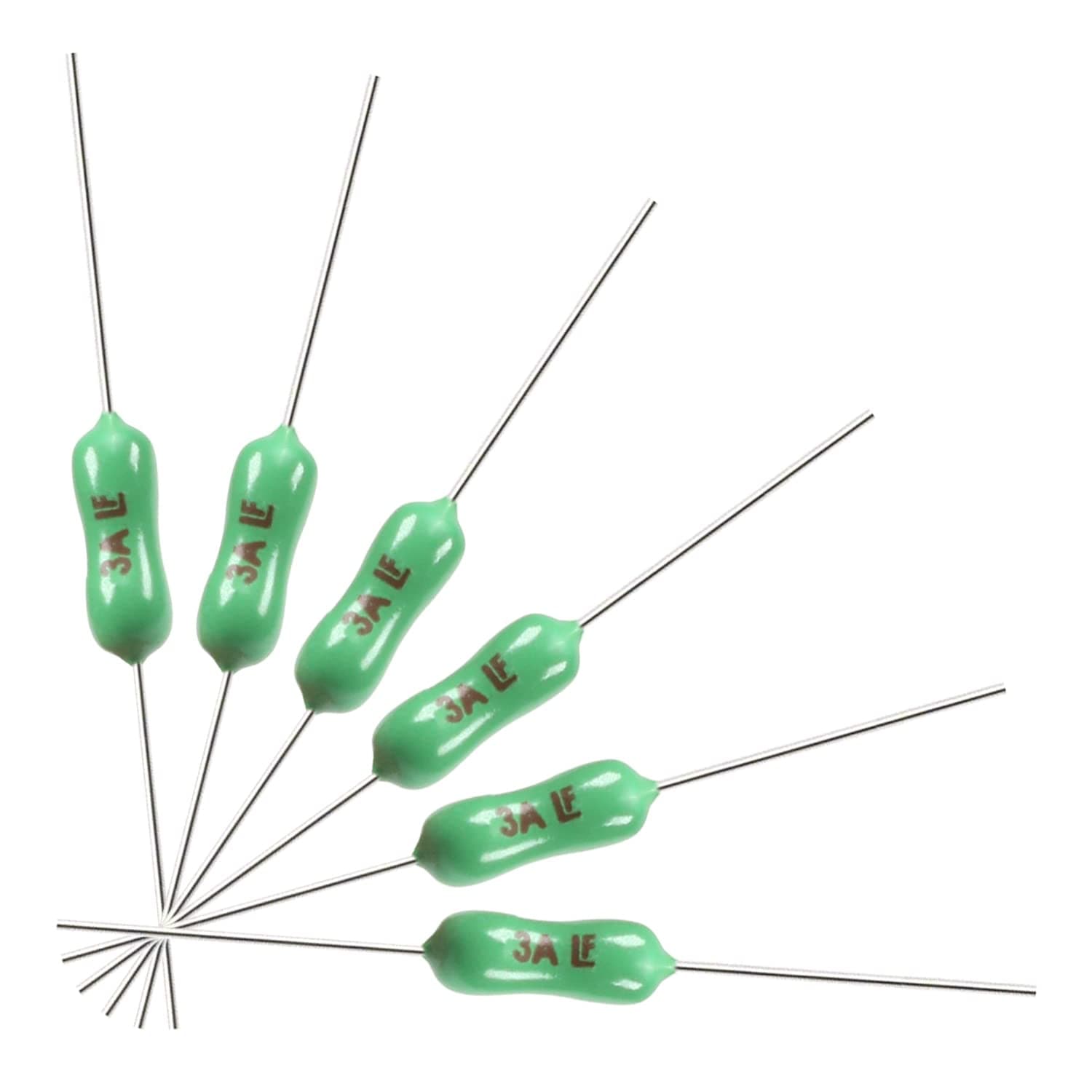 Fielect Pico Fuse 125V 3A Fast Blow Fuse Resistance Type No self-Recovery Fuse for Telecom Communication 50pcs