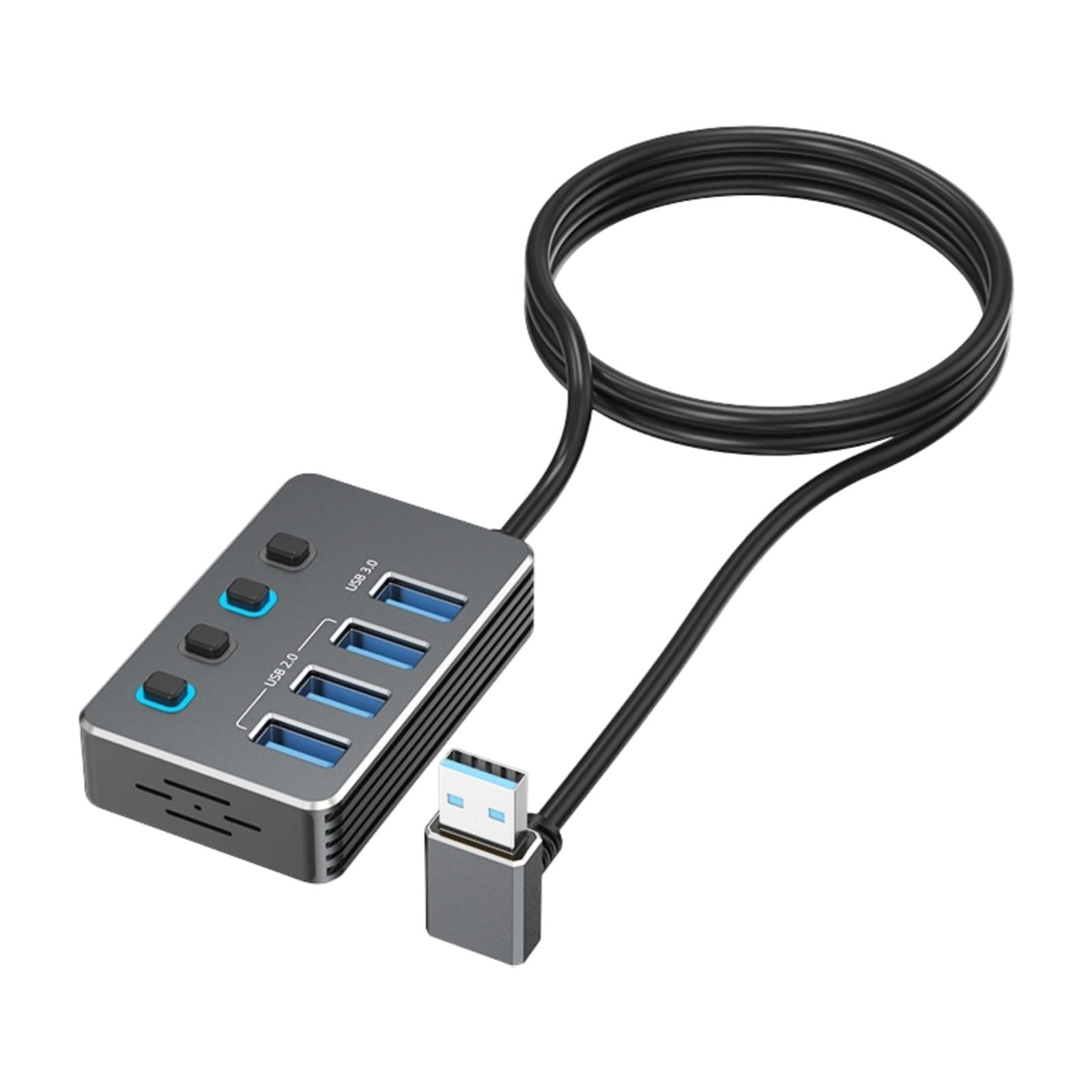4 Port USB Adapter for Laptops Desktops, Up 150CM