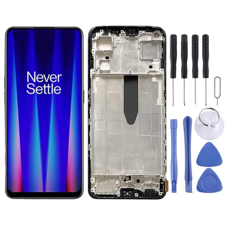 Daguys LCD Screen for OnePlus Nord CE 2 5G IV2201 Digitizer Full Assembly with Frame (Black)