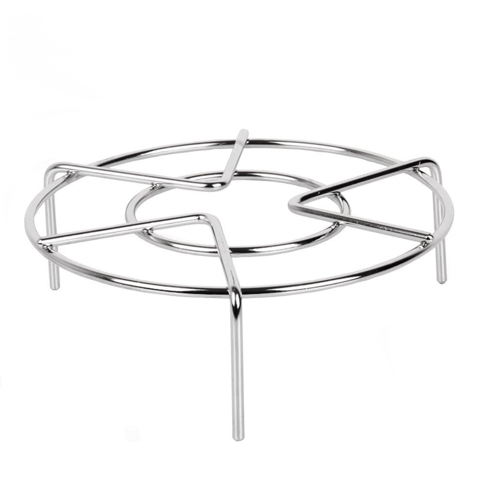 Meleg Otthon Heavyweight Stainless Steel Metal Wire Steaming Rack Tray Cooking Ware Steaming Stand Steamer Rack (5.9" Diameter X2.7"High)