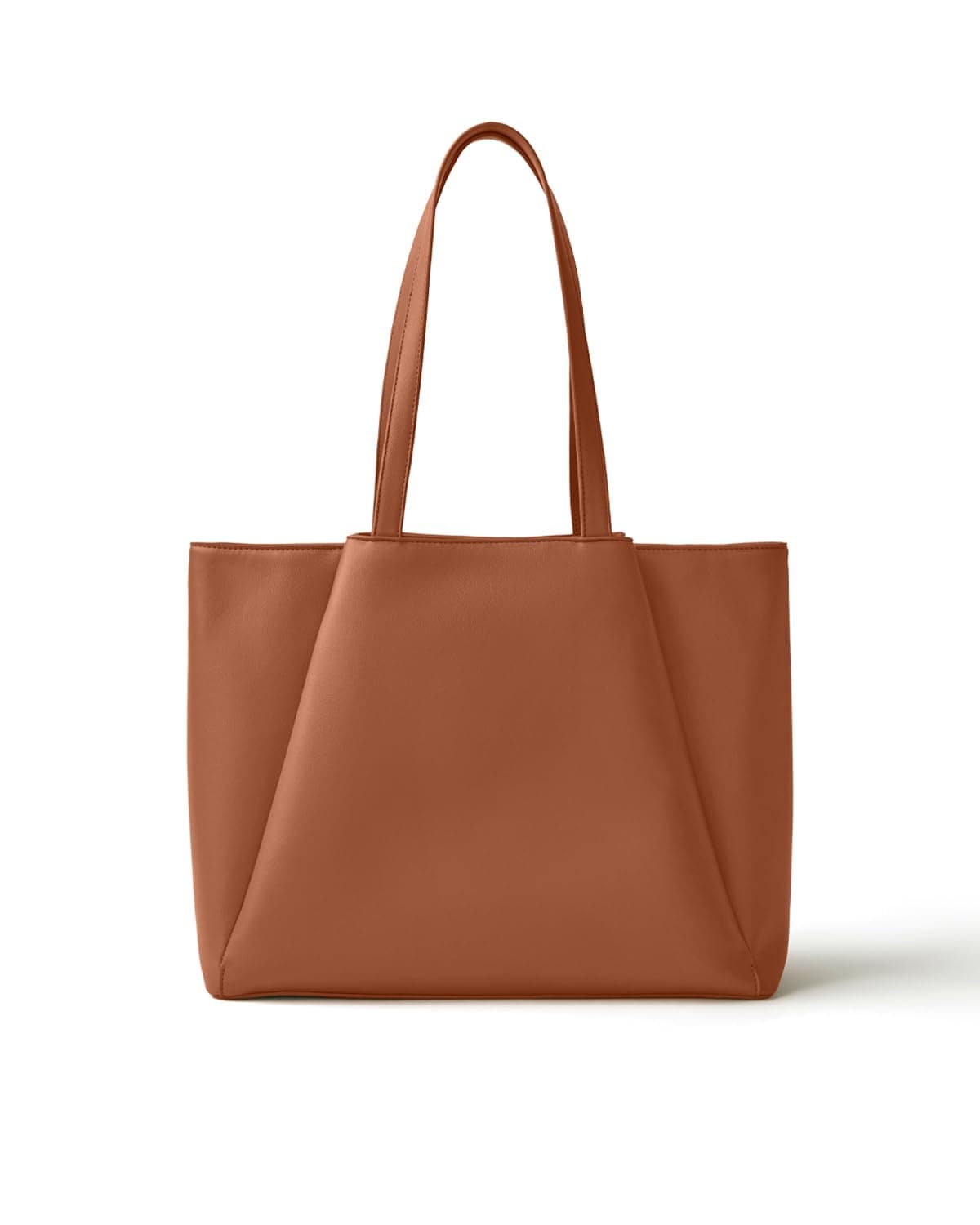 Work Tote Bags for Women 15.6 Inch Laptop with Zip Compartments Brown