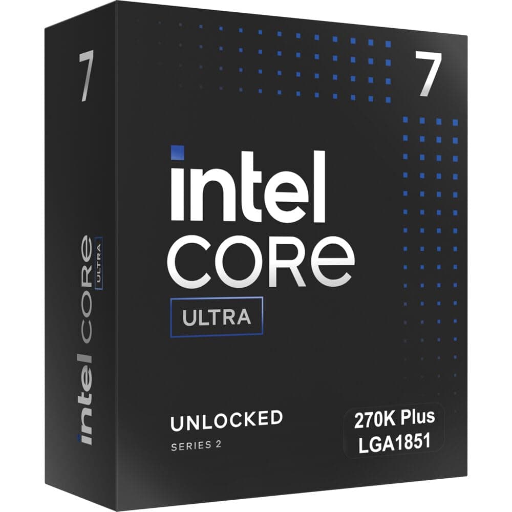 Intel® Core™ Ultra 7 Processor 270K Plus 24 (8 P-Cores + 16 E-Cores) up to 5.5 GHz