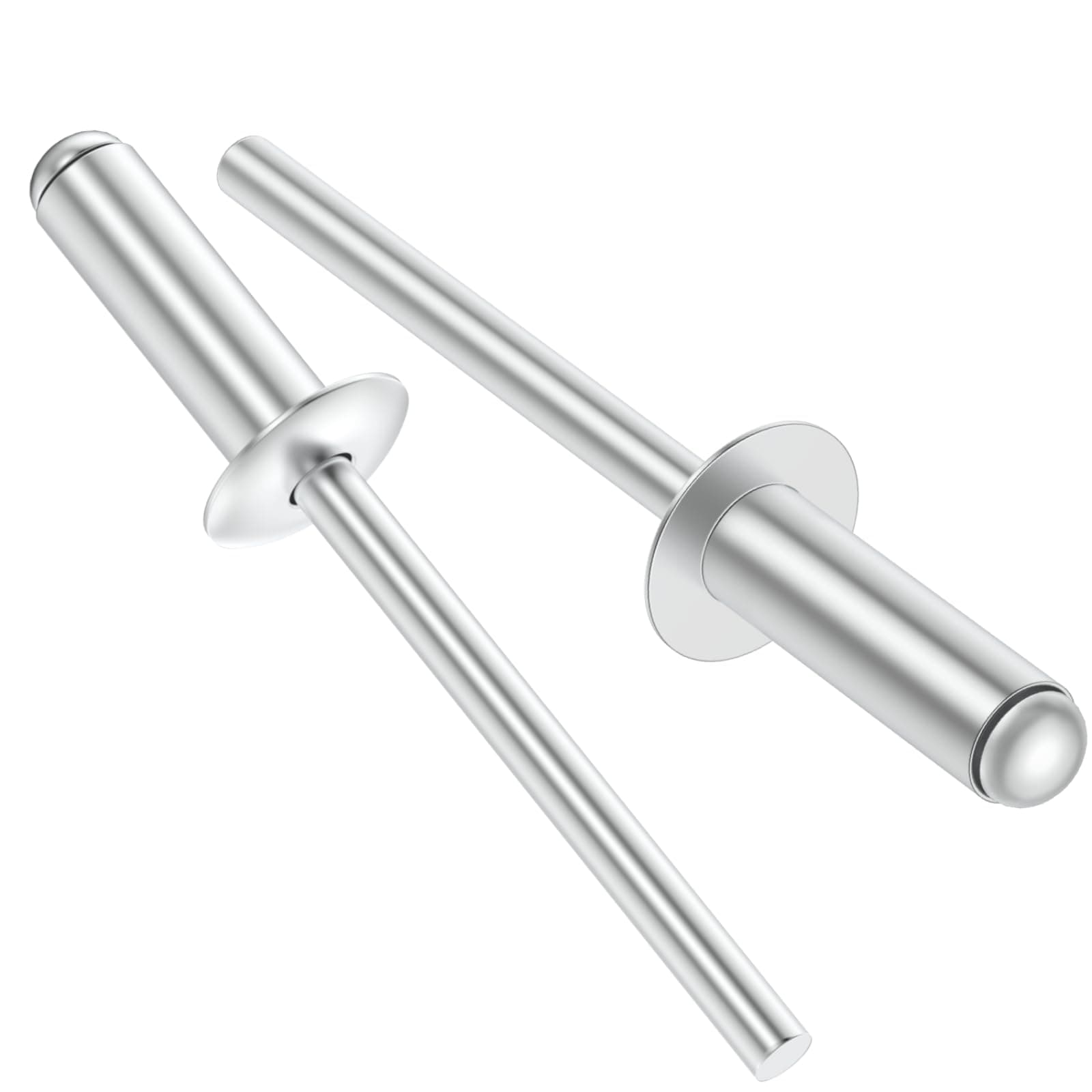 VGBUY 65pcs 1/4" x1/2" Aluminum Blind Rivets,6.3 x 12mm Pop Rivets,Silver(VG10113)