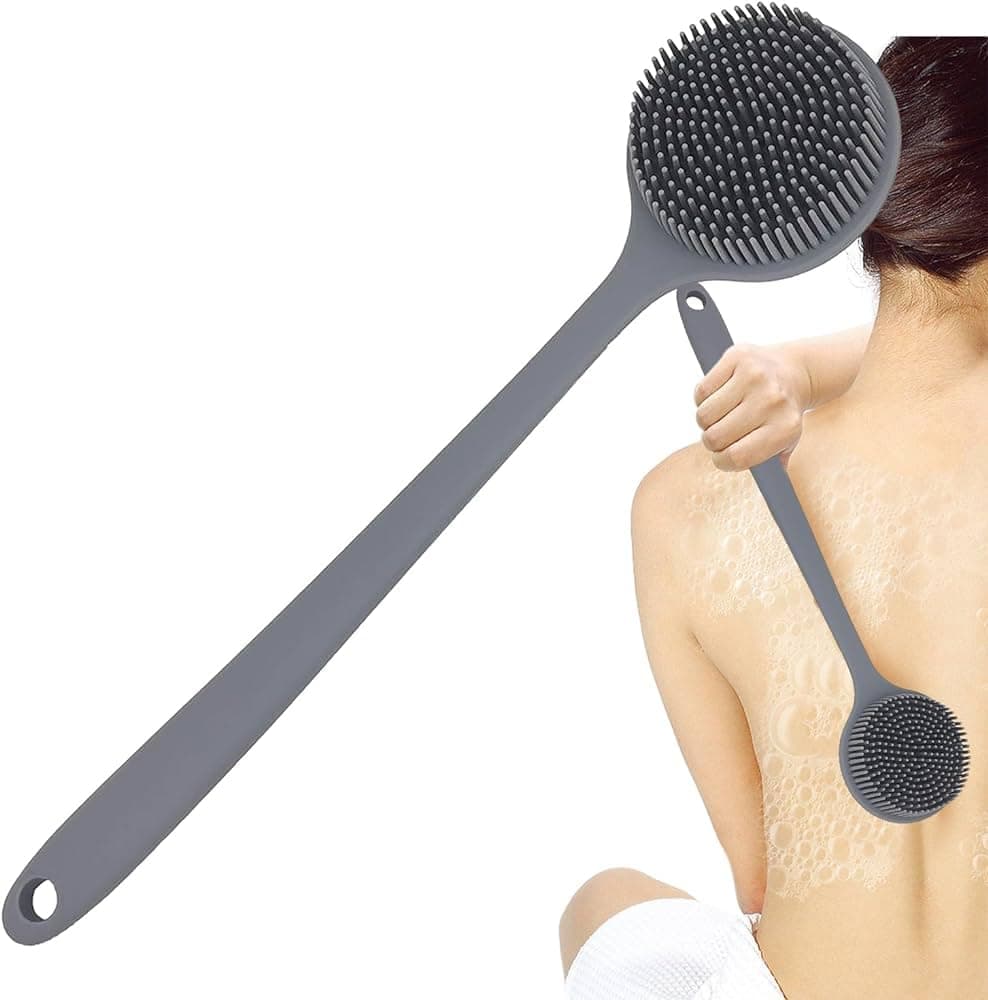 vaisag house Back Washer, Exfoliating Bath Brush, Back Brush, Shower Brush Long Handle, Non-Slip Grip (multicolor)