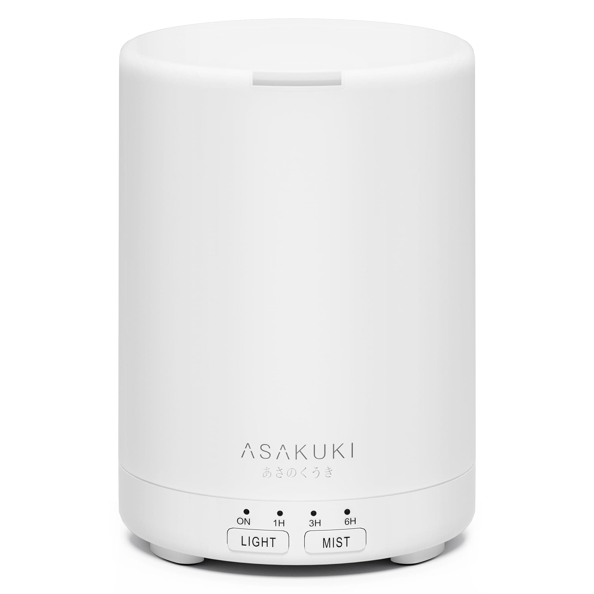 ASAKUKI Essential Oil Diffuser for Home, 300 ml Humidifier with Automatic Shut-Off, Quiet Aromatherapy Diffuser with 7 LED Lights for Living Room, Kitchen, Bedroom, Hotel - Pure White