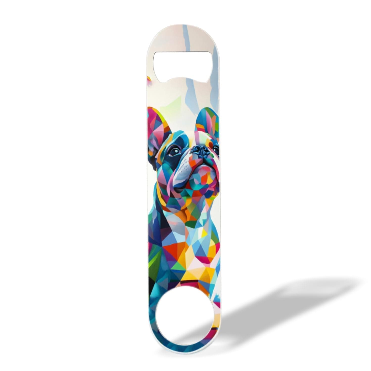 Flat Bottle Openers,An illustration of Bulldog Cute Drawing Speed Openers, Stainless Steel Beer Bottle Opener for Kitchen, Bar, Restaurant 7 inch-1pack