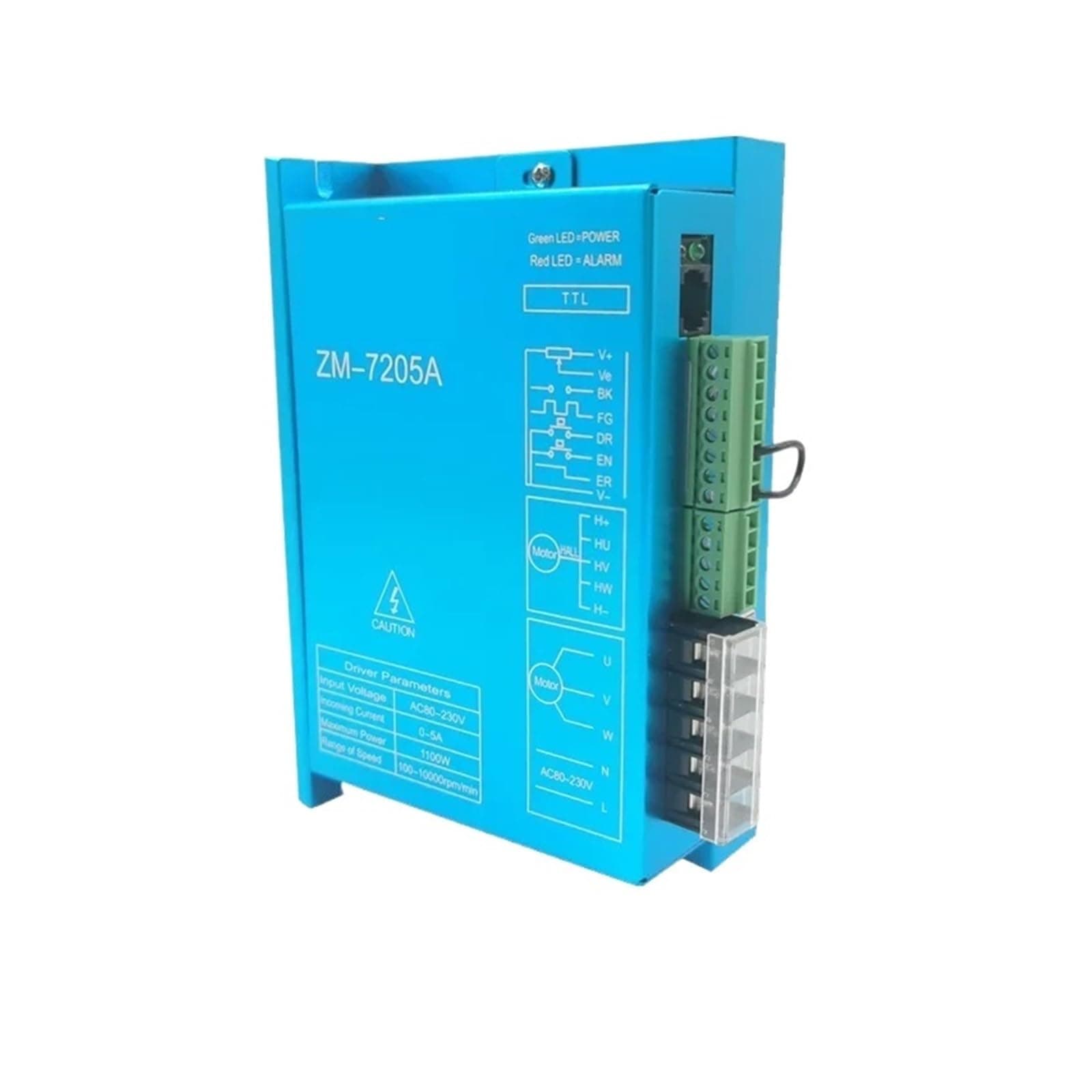 310V brushless DC Motor Drive ZM-7205A can Drive 1000W brushless DC Motor