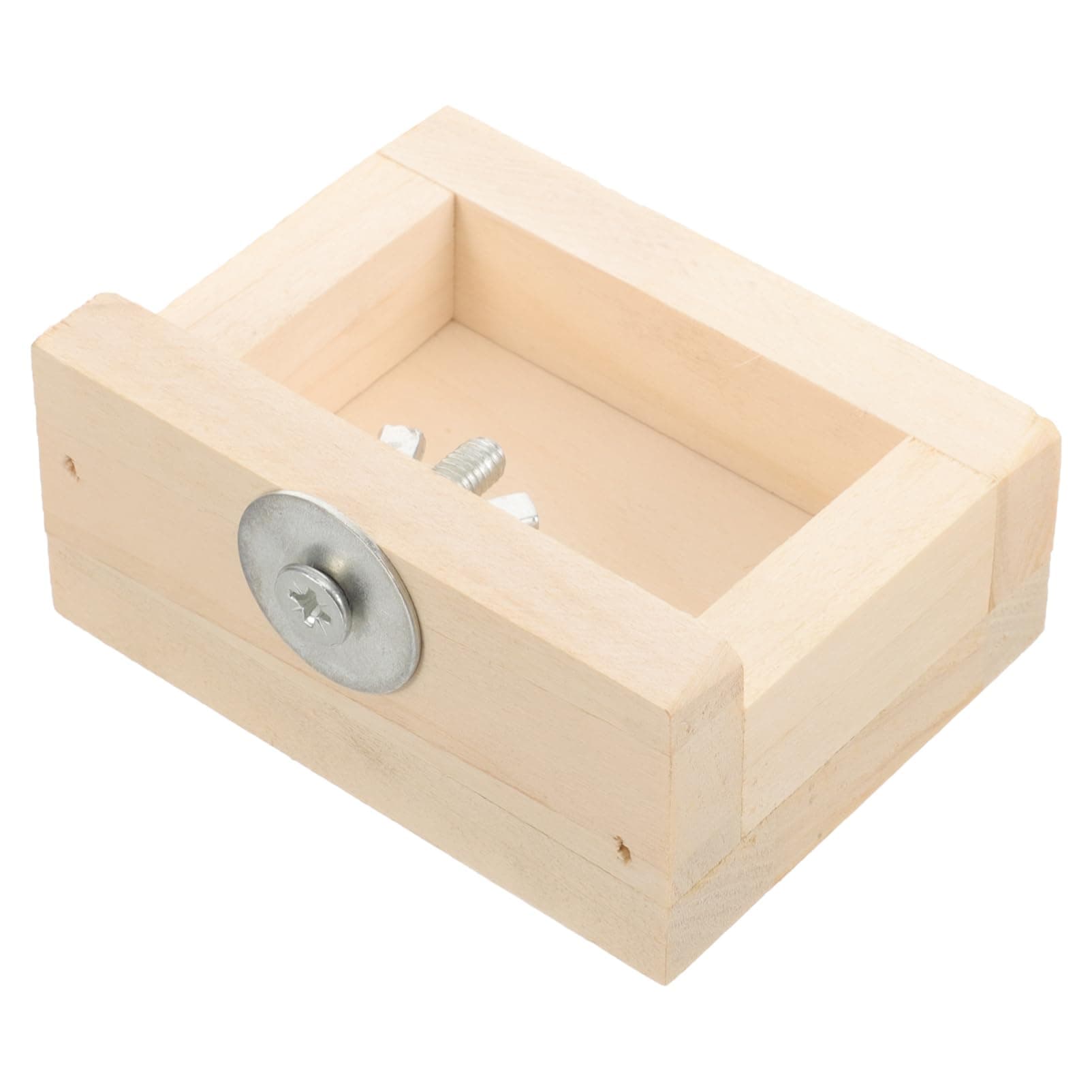 Sosoport Wooden Feeding Dish for Hamsters Squirrels Decorative Pet Bowl Easy to Clean for Daily Feeding