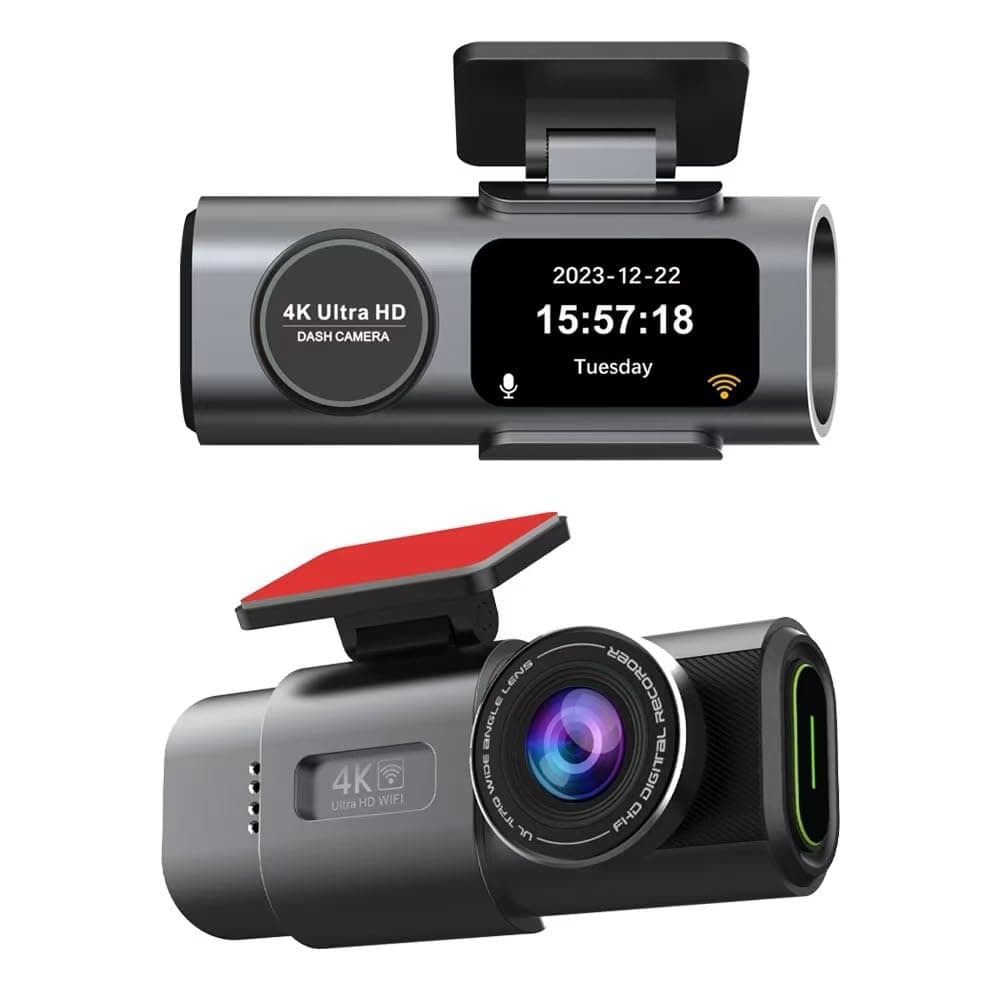 Car Dash Cam for Hyundai Tucson/Santa Fe/Kona/Ioniq 5/Ioniq 6/Creta Cantus HC SU2, 170° Wide Angle and 24H Parking Mode WiFi Smart App Control 4K Front and Rear Dual Channel Camera