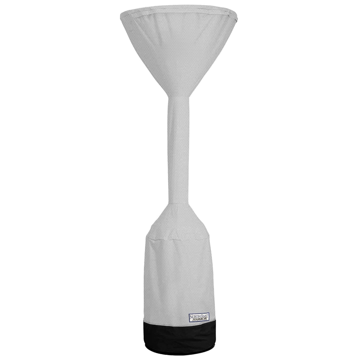 NEH Outdoor Patio Standup Heater Cover, Fits Heaters with up to 18.5" Inch Base and 32" Inch Dome Top, Grey & Black