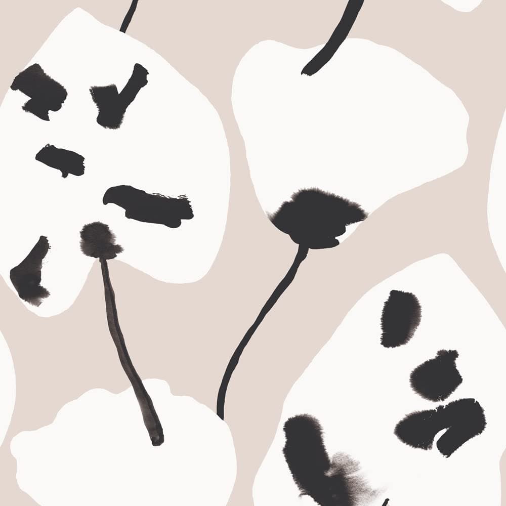 Tempaper Cocoa Chic Painted Palm Removable Peel and Stick Wallpaper, 20.5 in X 16.5 ft, Made in The USA