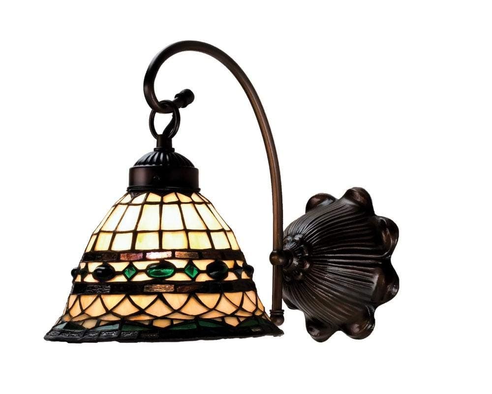 Meyda Tiffany 18529 Roman Wall Sconce, 8" Width
