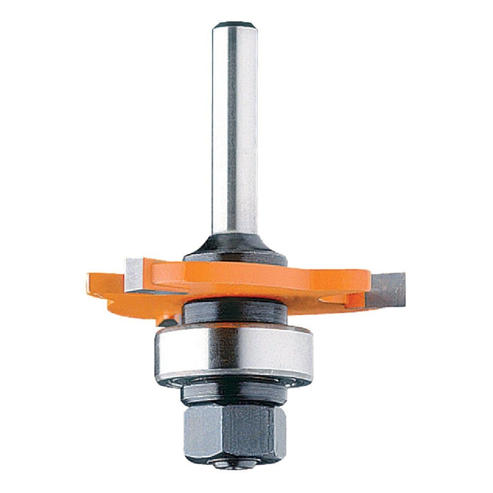 CMT 822.340.11B 3-Wing Slot Cutter with Bearing and Arbor, 5/32-Inch Cutting Length and 1/2-Inch Shank