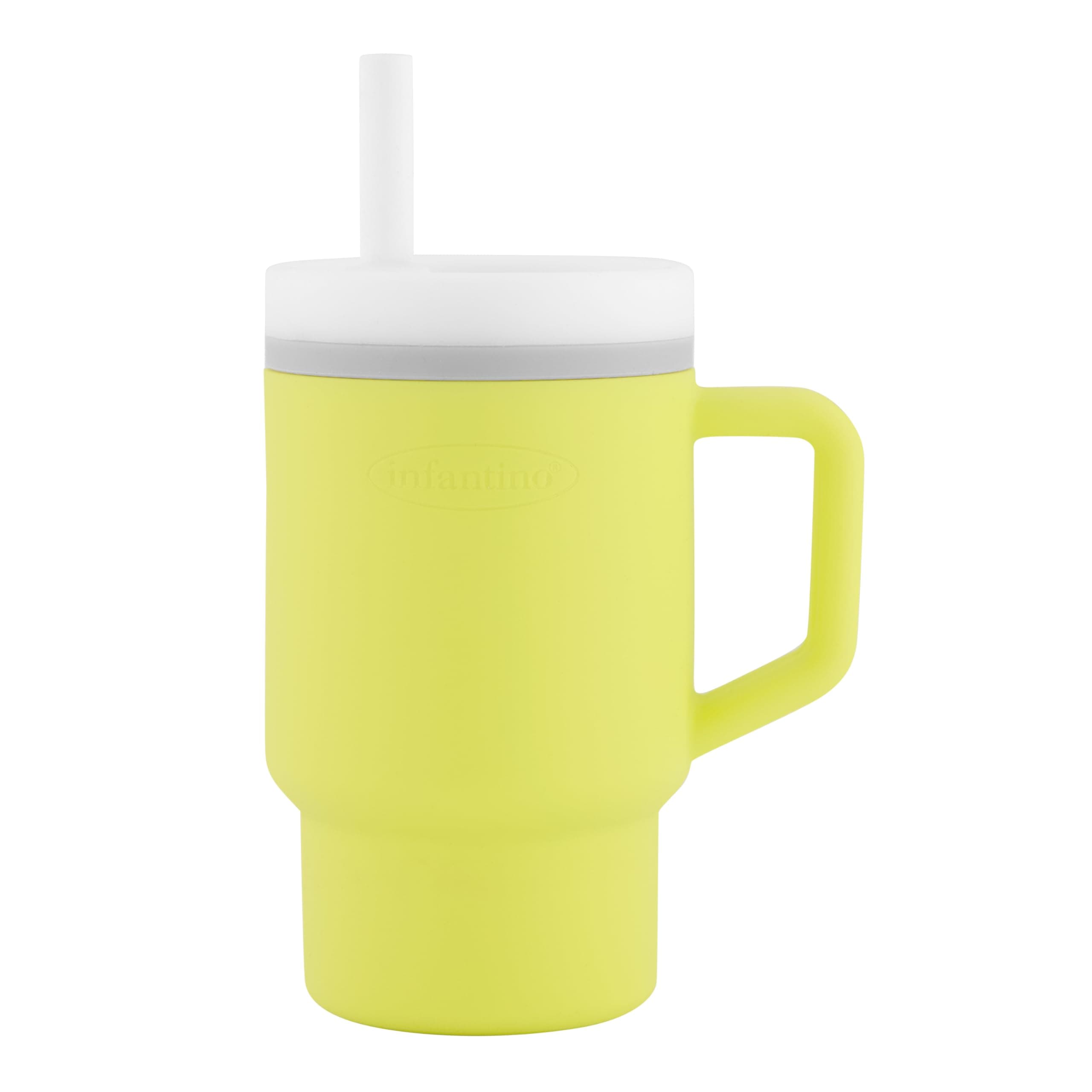 Infantino My 1st Tumbler 9 Oz Silicone Sippy Cup, Citrus